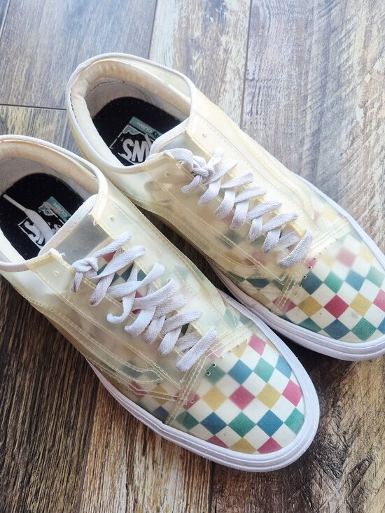 Vans Other - Vans ComfyCush Slip-Skool Checkerboard Multi-Color Sneakers Lace Unisex M9.5 W11
